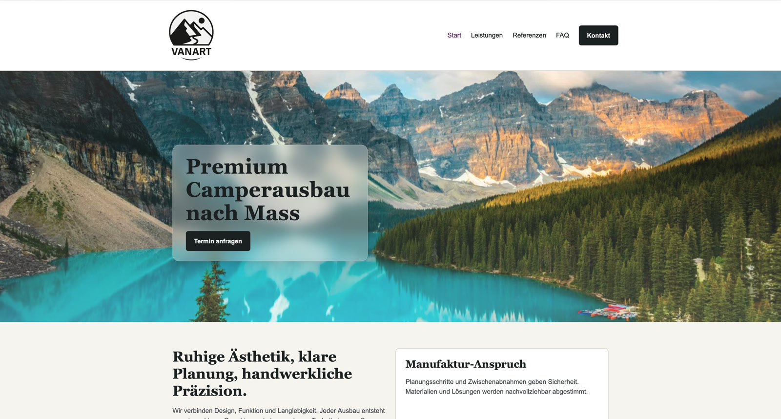 VanArt – Designstudie Camperausbau – Demo
